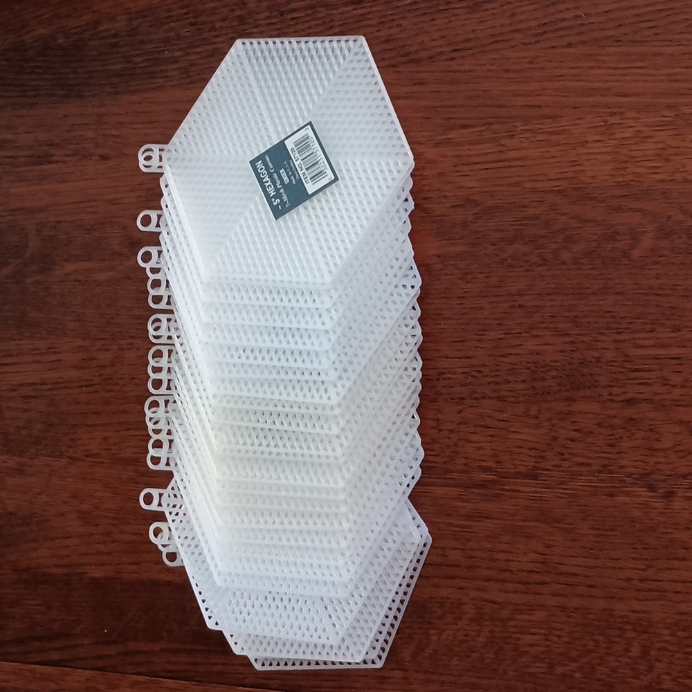 25 Piece Plastic Canvas 5" Hexagon Bundle